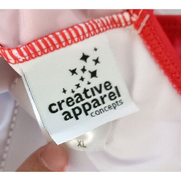 Creative Apparel Virginia Beach Red High Cut One Piece Swimsuit XL NEW - Picture 8 of 8